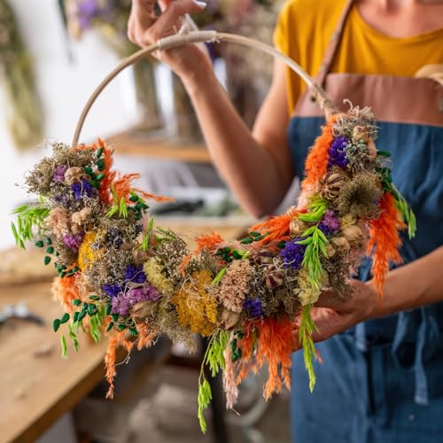 M METERXITY 12 Pack Wooden Bamboo Floral Hoop-3 Inch Craft Wreath Rings, Perfect for DIY Wedding Wreath Decor/Macrame Dreamcatcher/Wall Hanging Crafts - size: 3 Inch