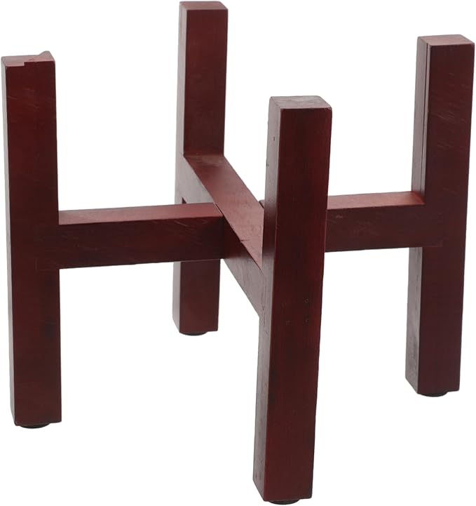 Wooden Flowerpot Stand Plant Stand Boho Decor Solid Wood Pot Rack for Display