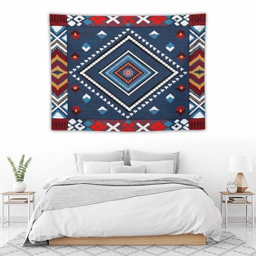 Bohemian Aztec Tapestry, Tribal Navajo Geometric Vintage Art Print Tapestries Home Decor for Living Room Bedroom Decoration 40in Wx30in H (102×76cm) - color: Bohemian Tapestry-32, size: 40in"Wx30in"H (102×76cm)