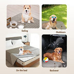 gogobunny 100% Double Sided Waterproof Dog Blanket Soft Pet Bed Cover Reversible Protect Furniture Couch Sofa Car for Puppy Large Dog Cat (Dark Stone/Light Stone, 30x30 Inch (Pack of 1)) - color: Dark Stone/Light Stone, size: 30x30 Inch (Pack of 1)