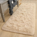 DETUM 2X6 Beige Runner Rug for Hallyway Entryway Kitchen Fluffy Area Rugs Light Beige Bedroom Rug Soft Kids Room Rugs Furry and Washable Kids and Pets Friendly - color: Light Tan, size: 2 x 6 feet