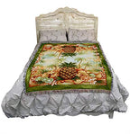 Pure Country Weavers Pineapples and Fruit Blanket by Elena Vladykina - Garden Floral Gift Tapestry Throw Woven from Cotton - Made in the USA (72x54) - color: Pineapples