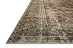 Loloi Magnolia Home by Joanna Gaines Sinclair Collection SIN-01 Rust/Lagoon 8'-6" x 11'-6", .25" Pile Height, Machine Washable, Area Rug - color: Rust / Lagoon, size: 8'6" x 11'6" (Rectangular)