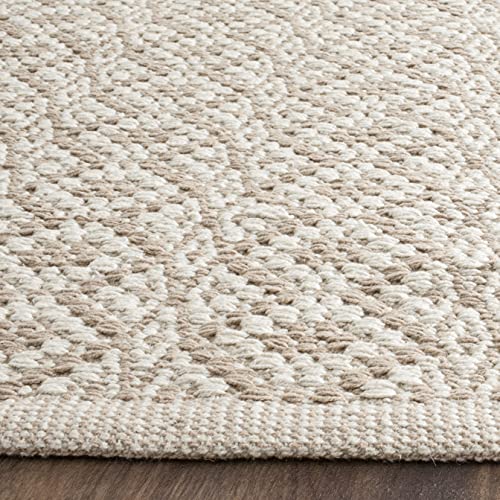 SAFAVIEH Montauk Collection Accent Rug - 2'3" x 3'9", Ivory & Beige, Handmade Cotton, Ideal for High Traffic Areas in Entryway, Living Room, Bedroom (MTK716G) - color: Ivory/Beige, size: 2'3" x 3'9" (Rectangular)