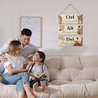 Motivational Wall Decor, 3 Pcs Bohemian Inspirational Wooden Hanging Signs with Sayings Positive Affirmations Wall Art Sayings for Office Dining Hall Living Room Bathroom(Boho)