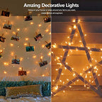 Brizled Clear Christmas Lights, 300 Count 69.6ft Incandescent White Lights String, Connectable 120V UL Certified Indoor/Outdoor White Light on White Wire for Room, Birthday, Wedding, Party, Warm White - color: Warm White