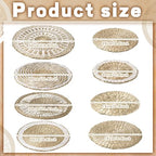 Xuhal 8 Pcs Boho Wall Basket Decor Decorative Bulrush Woven Basket Wall Decor Rustic Farmhouse Hanging Baskets for Kitchen Rustic Home Summer Decorations - style: Novel