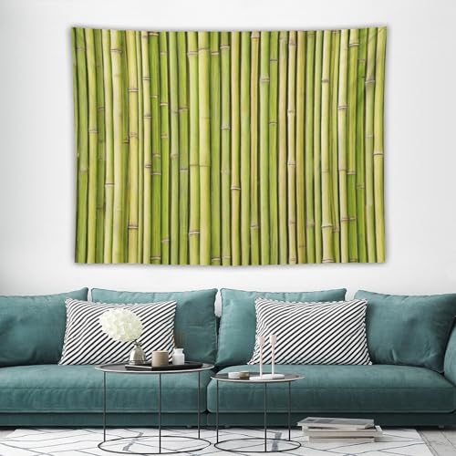 HZOHNAGO Bamboo Tapestry Chinese Style Green Pattern Printed Wall Tapestry Painting Wall Hanging for Bedroom Living Room Dorm 80" W x 60" H - color: Bamboo-7, size: 80"L x 60"W