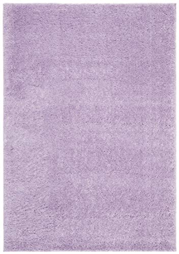 SAFAVIEH August Shag Collection Accent Rug - 2' x 3', Lilac, Solid Design, Non-Shedding & Easy Care, 1.2-inch Thick Ideal for High Traffic Areas in Entryway, Living Room, Bedroom (AUG900V) - color: Lilac, size: 2' x 3' (Rectangular)