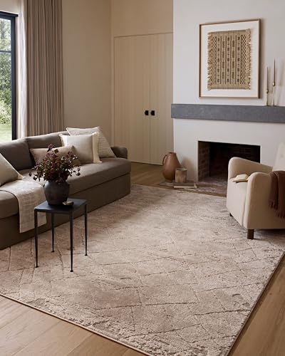 Loloi Amber Lewis Monty Collection MOT-05 Beige/Natural 4'-0" x 6'-0", .50" Pile Height, Accent Rug - color: Beige / Natural, size: 4' x 6' (Rectangular)