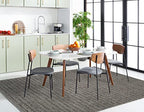 SAFAVIEH Montauk Collection Accent Rug - 4' x 6', Ivory & Dark Grey, Handmade Flat Weave Cotton, Ideal for High Traffic Areas in Entryway, Living Room, Bedroom (MTK413A) - size: 4' x 6' (Rectangular)