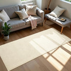 Softlife Hallway Runner - 2x6 ft Cream Beige Faux Jute Entryway Rug, Modern Farmhouse Laundry Room & Kitchen Rug, Washable Long Carpet for Bathroom - color: Cream Beige, size: 2' x 6' (24"x72")