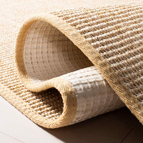 Martha Stewart x SAFAVIEH Area Rug Collection - 1'9" x 2'10", Beige & Ivory, Sisal & Jute, Farmhouse Style, Ideal for Living Room, Bedroom, Office, Dining Space (MSR9501C) - color: Beige/Ivory, size: 1'9" x 2'10" (Rectangular)