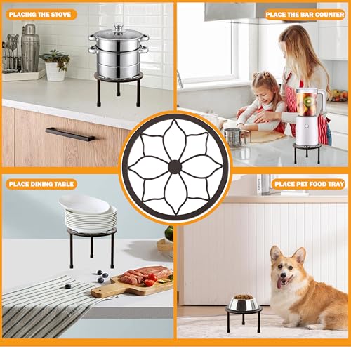 Metal Plant Stand Indoor Outdoor,Indoor Plant Stands for Patio Rust Proof,Heavy Duty Flower Pot Stands for Multiple Plant,Brown Potted Plant Holder for Garden Home (5 Pack Brown) - color: B-5 pack Brown