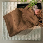 Baby Knit Cotton Blanket Mocha Heart Texture Soft Cotton Nursery Crib Throw for Baby Shower Birthday Size 30x40 - color: Mocha, size: 30"x40"