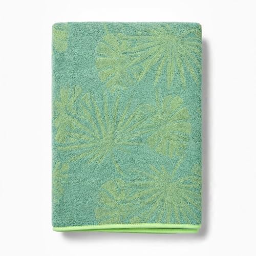 100% Cotton Throw Blanket for Couch Sofa or Bed All Season Terry Blankets & Throws, Lightweight & Breathable Cotton Blanket, Picnic Rug, Terry Bed Sheet (Green) - color: Green