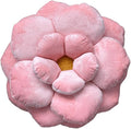 Green Philosophy Co. Camellia Plush Flower Pillow - Millenial Pink