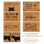 Jute Doormat 30x17 Inch, Jute Entryway, Braided Doormat, Natural Woven Welcome Mat