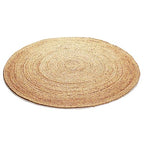 Savi Home Hand Woven Jute Braided Rug, 6' Round - Natural, Reversible Area Rugs for Living Room, Farmhouse, Kitchen, Handcrafted 6 Feet Round Area Rugs - Natural - color: Natural, size: 6' (Round)