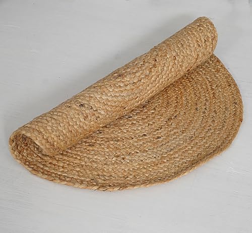 Handmade Boho Charm Farmhouse Jute Area Rug - 2' Round, Natural - color: Natural