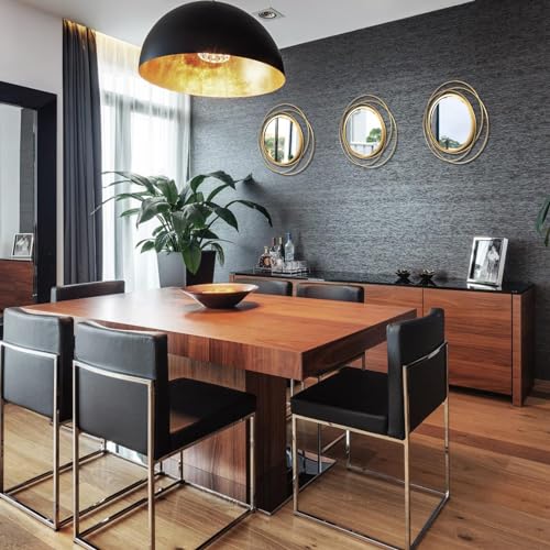 3 Set Round Mirrors for Wall Decor Living Room Bedroom Bathroom Dining Room Metal Circle Mirror Set Boho Decorative Sunburst Wall Art Accent Entryway - Gold 11 in - color: 3 Set Gold Circles, size: 11 in