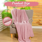 Buryeah 12 Pcs Flannel Throw Blanket Bulk 50 x 60 in Sleepover Blanket Outdoor Wedding Throw Lightweight, Oeko-tex Standard 100 Certified for Sofa Homeless Gifts (Dusty Pink) - color: Dusty Pink
