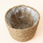 La Jolíe Muse Seagrass Planter Basket Indoor, Flower Pots Cover, Plant Containers, Natural, 3-Pack - color: Brown