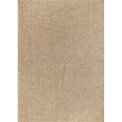 Luul Home Easy Jute Rugs 8x10 Natural Color Living Room Indoor Outdoor Area Rug for Patio Farmhouse and Kitchen Rug High Traffic Easy to Clean Washable Solid Boho Woven Design Outside Carpet (8 x 10) - color: Natural, size: 8' x 10' (Rectangular)