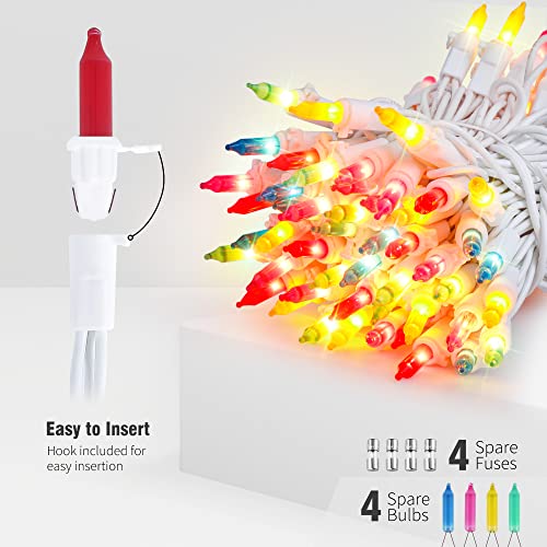 Hopolon 2PACK 50Count Easter String Lights,Christmas Lights Plug in,13FT Incandescent Pastel Mini Light White Wire for Indoor Outdoor Spring Patio Party Yard Garden Bedroom Tree Decor,Multicolor - color: Multicolor,White Wire, size: 2PACK, 50 count