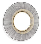 Signature Design by Ashley Dallmen Contemporary Accent Mirror with Thick Frame, Black & Gold