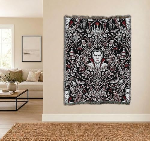 Pure Country Weavers Monster Dracula Blanket - Fantasy Gift - Tapestry Throw Woven from Cotton - Made in The USA (72x54) - color: Monster Dracula, size: 72x54