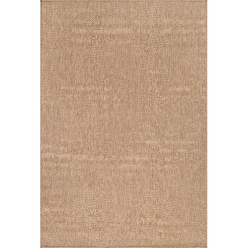 Washable Easy Jute Rug 6x9, Indoor Outdoor Rugs Natural Color Farmhouse Area Rugs for Living Room, Kitchen Rug High Traffic Area, Easy to Clean Solid Boho Woven Design Outside Carpet (6 X 9 Natural) - color: Natural, size: 6' x 9' (Rectangular)