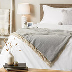 DII Chevron Throw Collection Handloomed Cotton, 50x60, Gray - color: Gray, size: 50x60"