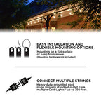 Enbrighten LED Outdoor String Lights 24ft Soft Warm White Patio Lights with Ultra-Durable Shatterproof and Waterproof Acrylic Bulbs for Balcony, Backyard, Porch, Gazebo, Deck, Party and Market, 35629 - size: 24ft
