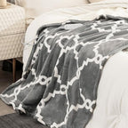 VENTIMI Electric Heated Blanket Throw, Heating Blanket with 5 Heat Settings & 3 Hours Auto-Off Timer, Warm Flannel Sherpa Heated Throw for Winter, Overheat Protection, 50’’×60’’, Machine Washable - color: Gray, size: Throw