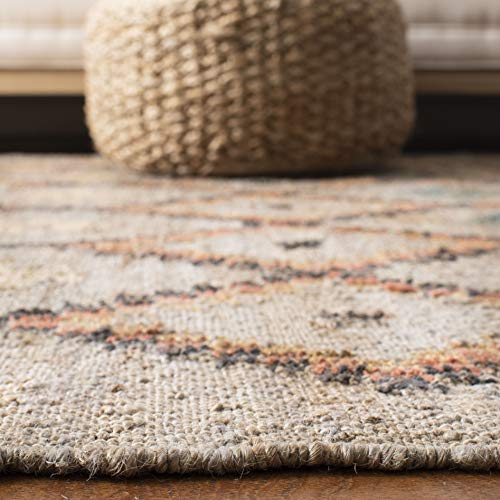 SAFAVIEH Kilim Collection Runner Rug - 2'3" x 9', Beige & Gold, Handmade Moroccan Boho Jute & Cotton, Ideal for High Traffic Areas in Living Room, Bedroom (KLM753G) - color: Beige/Gold, size: 2'3" x 9' (Runner)