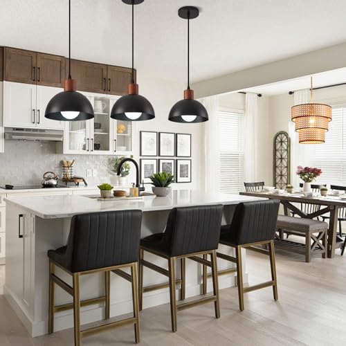 Woven Pendant Light Boho Chandelier, Rattan Pendant Lights Kitchen Island, Farmhouse Pendant Lighting with Hand Woven Wicker Shade, Boho Chandelier Light Fixtures Ceiling Hanging Light - color: 1 pack 7.87 IN