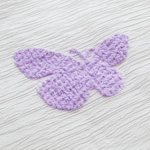 Intelligent Design Kids Rio Full/Queen Duvet Set – Girls’ Reversible Tufted Chenille Bedding with Pastel Purple Butterflies and Pink Dot, 3pcs - color: Multicolor, size: Full/ Queen