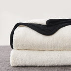 Longhui bedding Black Acrylic Cable Knit Sherpa Throw Blanket - Thick, Soft, Big, Cozy Knitted Fleece Blankets for Couch, Sofa, Bed - Large 60 x 80 Inches Coverlet All Season - color: Black, size: 60"x80", Oversize