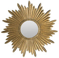 Safavieh Home Collection Josephine 33.5 x 33.5-inch Antique Gold Round Decorative Sunburst Mirror