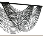 Flber Macrame Wall Hanging Black Boho Wall Decor Large Boho Yarn Tapestry Living Room Bedroom Home Wall Decor 57" W x27 L