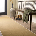 Martha Stewart SAFAVIEH x Collection Area Rug - 2'3" x 8' Runner, Natural & White, Sisal & Jute, Ideal for Living Room, Hallway, Foyer, Entryway, Bedroom (MSR9501H) - color: Natural/White, size: 2'3" x 8' (Runner)