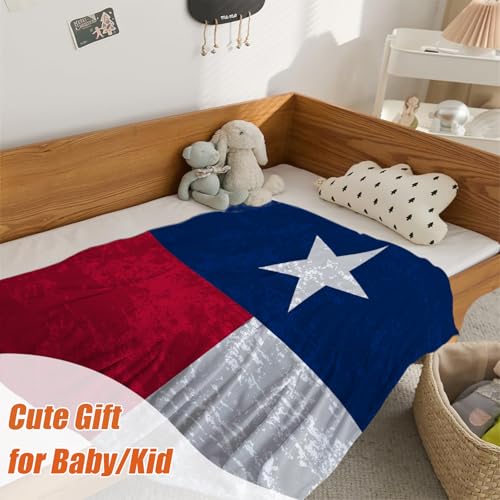 YeeJu Patriotic Throw Blanket for Kids Small 4th of July Memorial Day Fourth of July Blanket for Boys Girls Child Baby Couch Bed Red White Blue Blankets Stars Texas Veteran Day Blanket 40x50 - color: Flag-15, size: 40"x50"