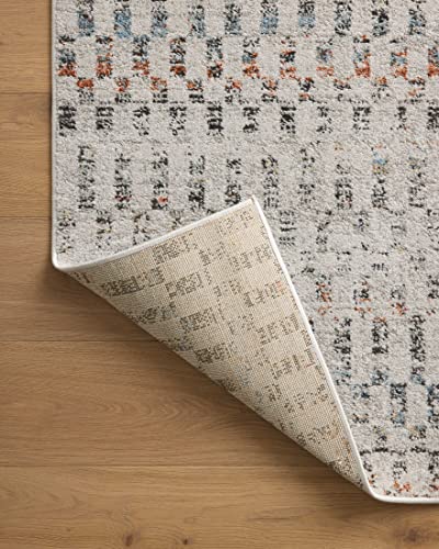 Loloi Kamala Collection KAM-05 Grey/Multi 4'-0" x 6'-0" Accent Rug - color: Grey / Multi, size: 4' x 6' (Rectangular)
