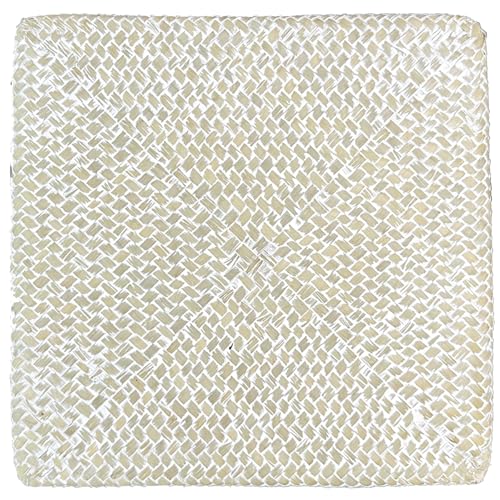 Taper Seagrass Planter - 20-Inch Tall Large Tree Planter - Handwoven Natural Square Basket for Indoor & Outdoor Plants - Stylish Decorative Flower Pot for Patio, Garden, and Home (White) - color: White