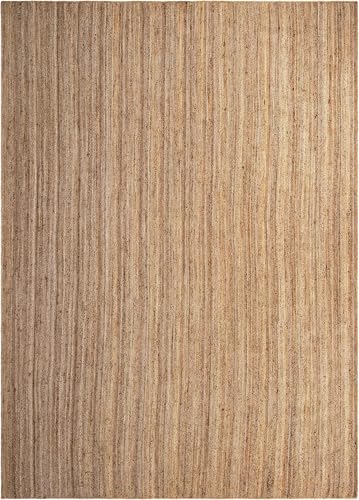 Rugs.com Hand Braided Jute Rug – 12' x 16' Natural Flatweave Rug Perfect for Living Rooms, Large Dining Rooms, Open Floorplans - size: 12'2" x 16' (Rectangular)