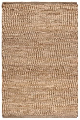 SAFAVIEH Natural Fiber Collection Area Rug - 5' x 8', Natural, Handmade Jute, Ideal for High Traffic Areas in Living Room, Bedroom (NF459A) - size: 5' x 8' (Rectangular)