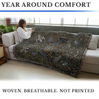 Pure Country Weavers Night Fiction Blanket - Fantasy Gift - Tapestry Throw Woven from Cotton - Made in The USA (72x54) - color: Night Fiction, size: 72x54