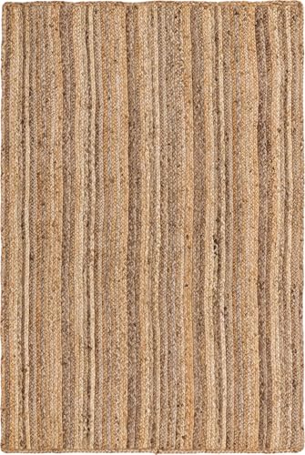 Rugs.com Hand Braided Jute Rug – 4' x 6' Natural Flatweave Rug Perfect for Entryways, Kitchens, Breakfast Nooks, Accent Pieces - size: 4' x 6' (Rectangular)
