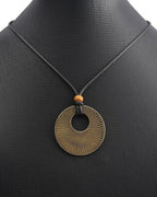 Leather Necklace for Women Long Boho Pendant Hippie Choker Necklace Bohemian Layered Leather Rope Wooden Jewelry Gifts - style: Bohemian Choker Necklace